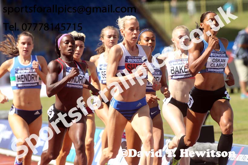 Womens 800 metres, British World Championship Team Trials, Alexander Stadium, Birmingham
